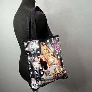 Vintage Y2K Hannah Montana Tote Bag Club Libby Lu Disney Black Miley Cyrus